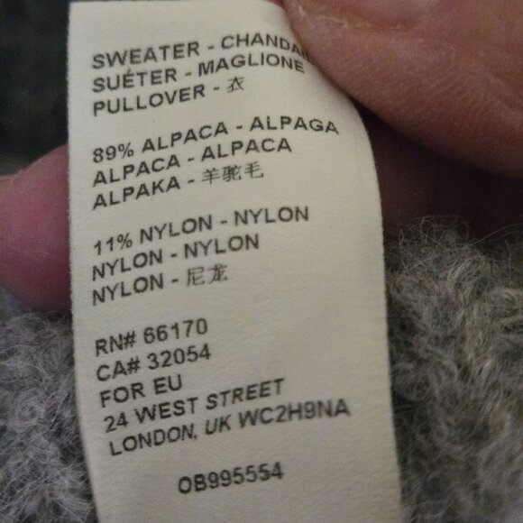 Free People See The Rainbow Alpaca Boxy Oversized Sweater Size S - Picture 10 of 10